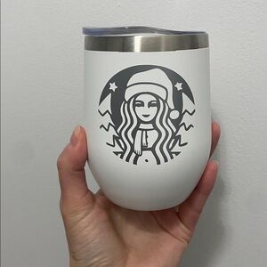 Starbucks inspired White wine Tumbler